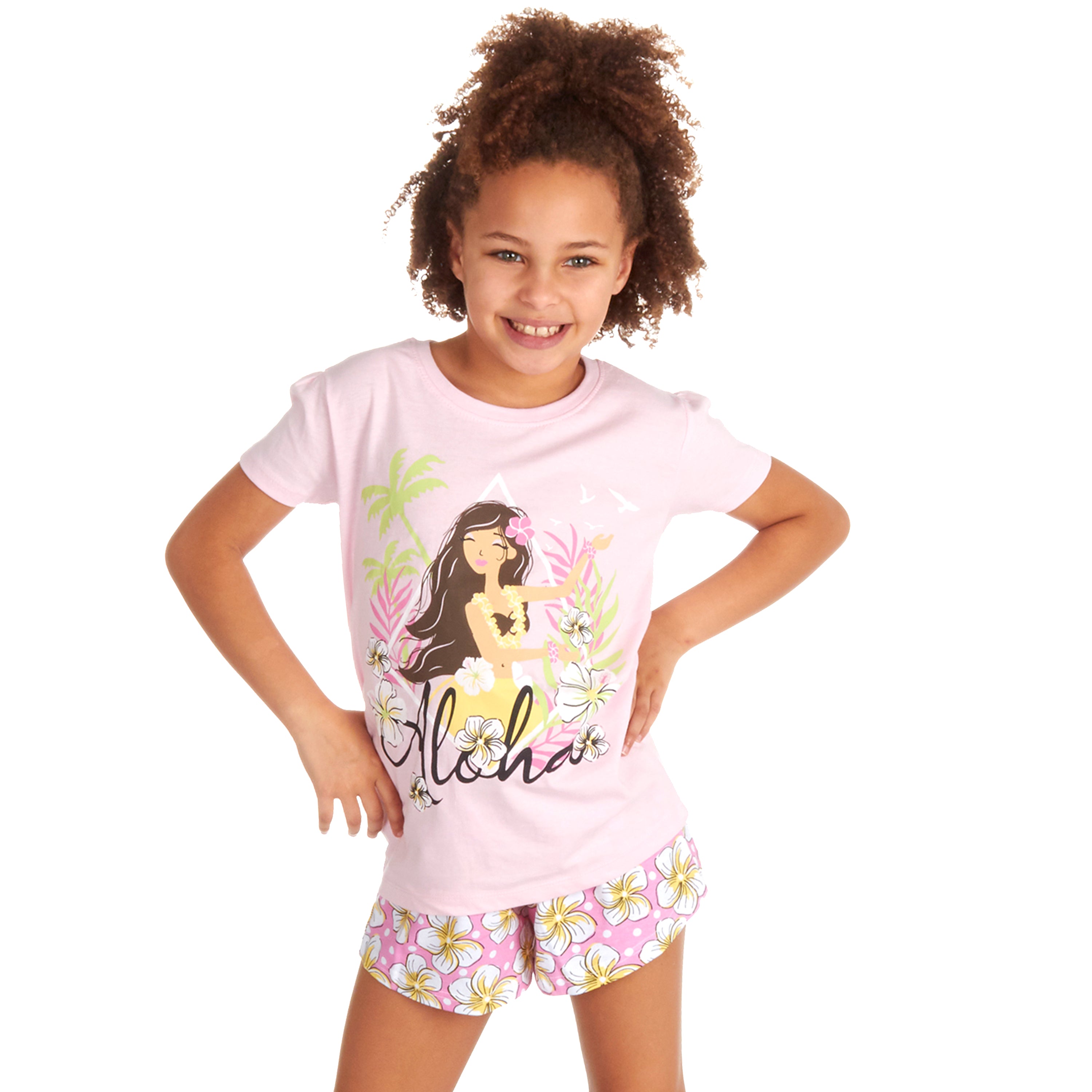 Kids Girls Pyjamas Short 100% Cotton 2-3 3-4 4-5 5-6 7-8 9-10 11-12 13 Years UK