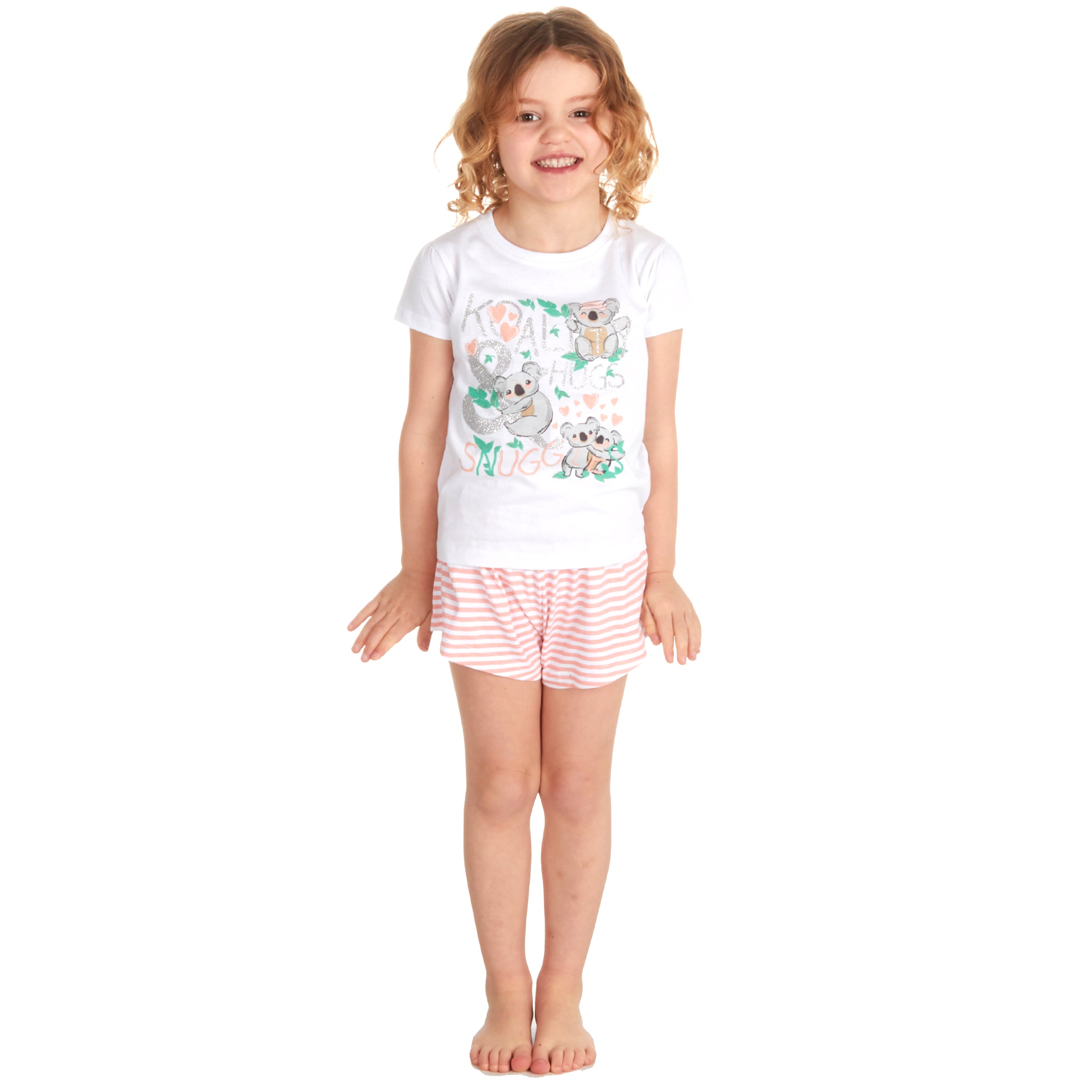 Kids Girls Pyjamas Short 100% Cotton 2-3 3-4 4-5 5-6 7-8 9-10 11-12 13 Years UK