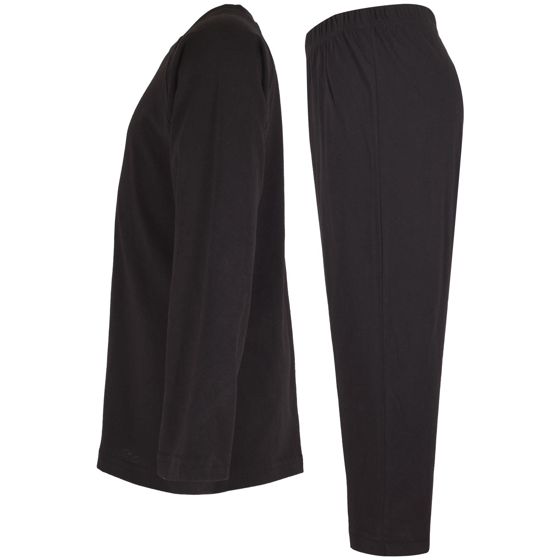 A2Z 4 Kids Girls Boys Raglan Sleeves Plain Pyjamas 2 Piece Comfort Sleepwear Set