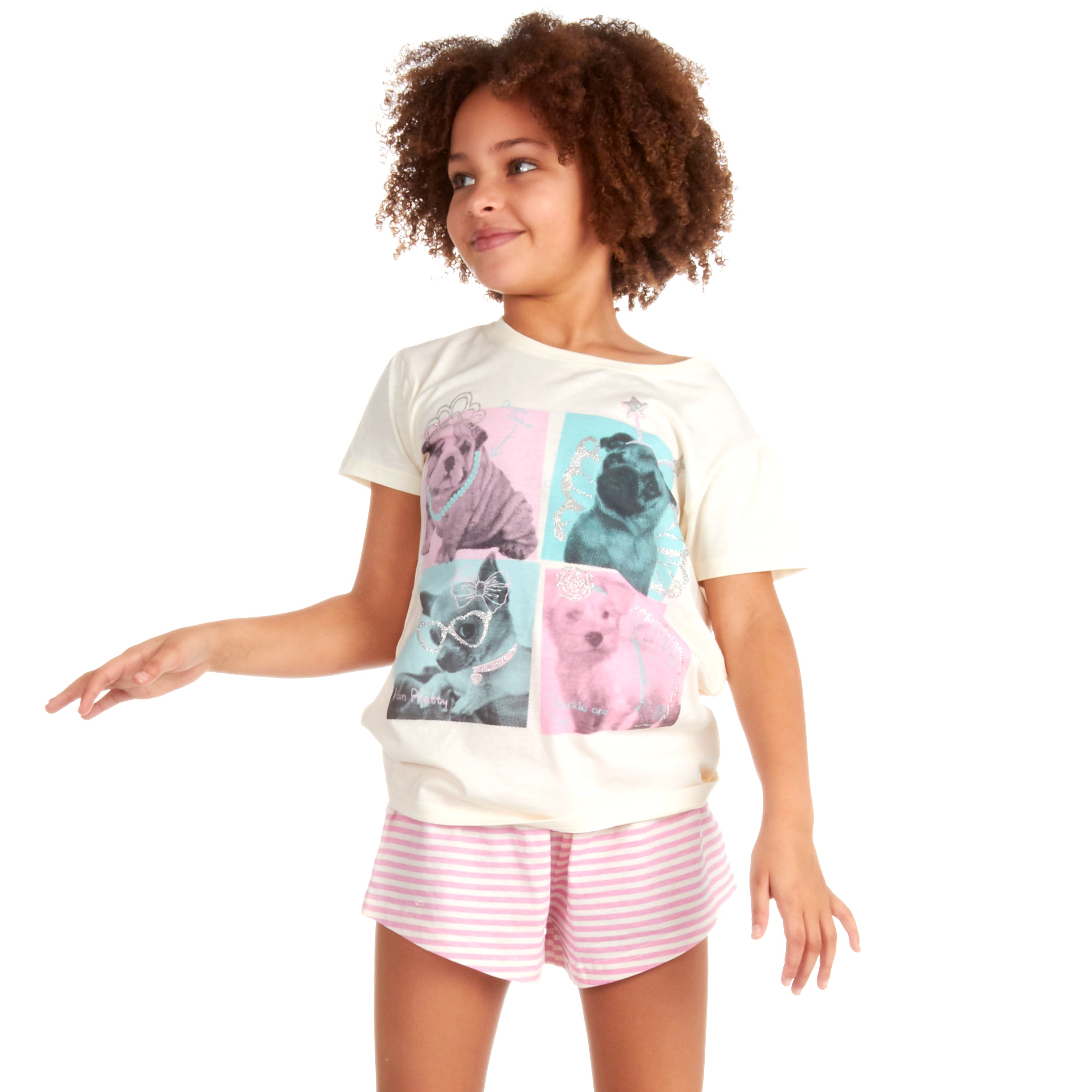 Kids Girls Pyjamas Short 100% Cotton 2-3 3-4 4-5 5-6 7-8 9-10 11-12 13 Years UK