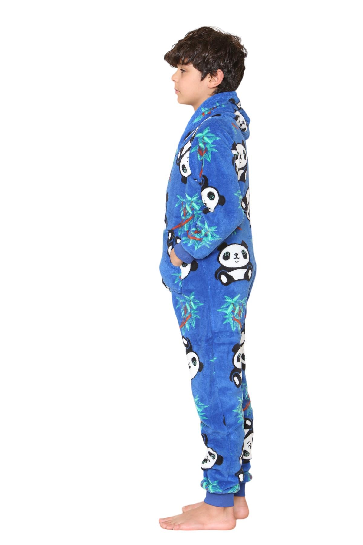 A2Z Onesie One Piece Pyjama Set Panda Print for Boys and Girls Childrens