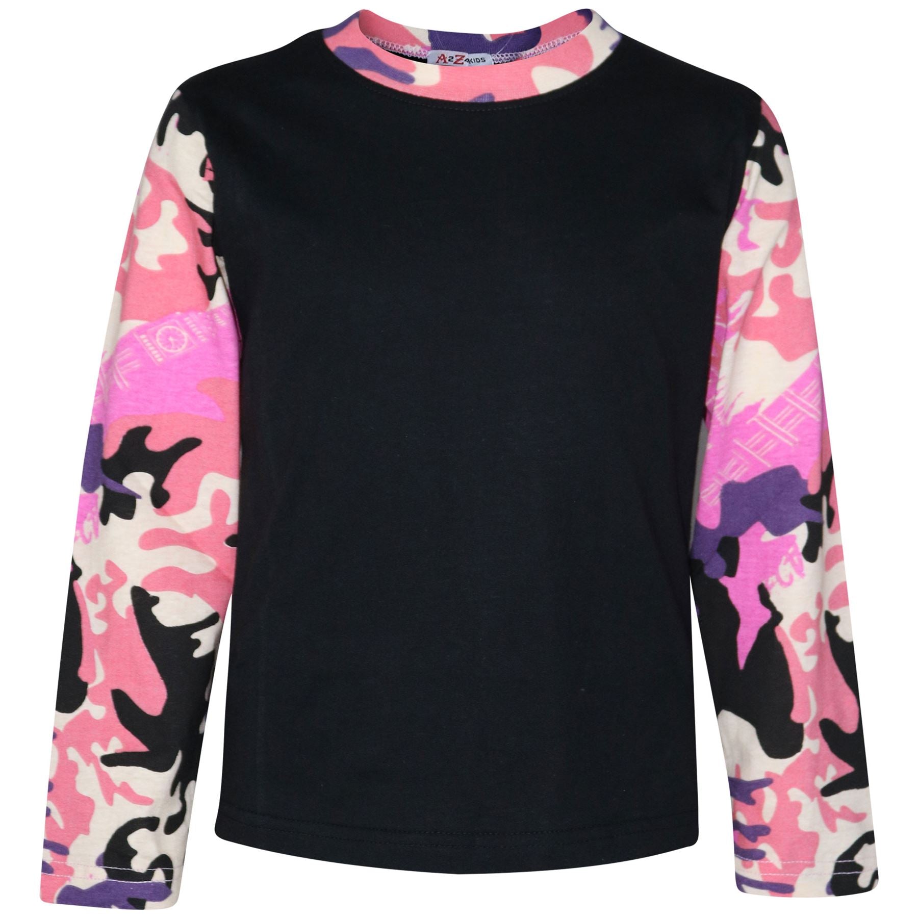 A2Z 4 Kids Girls Boys Plain Stylish Contrast Color Pyjamas Set Age 2-13 Years