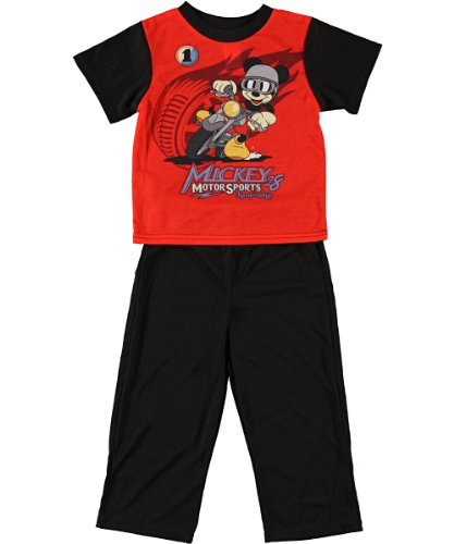 Boy's Mickey Motor Sports Championship 2-Piece Pajama Set