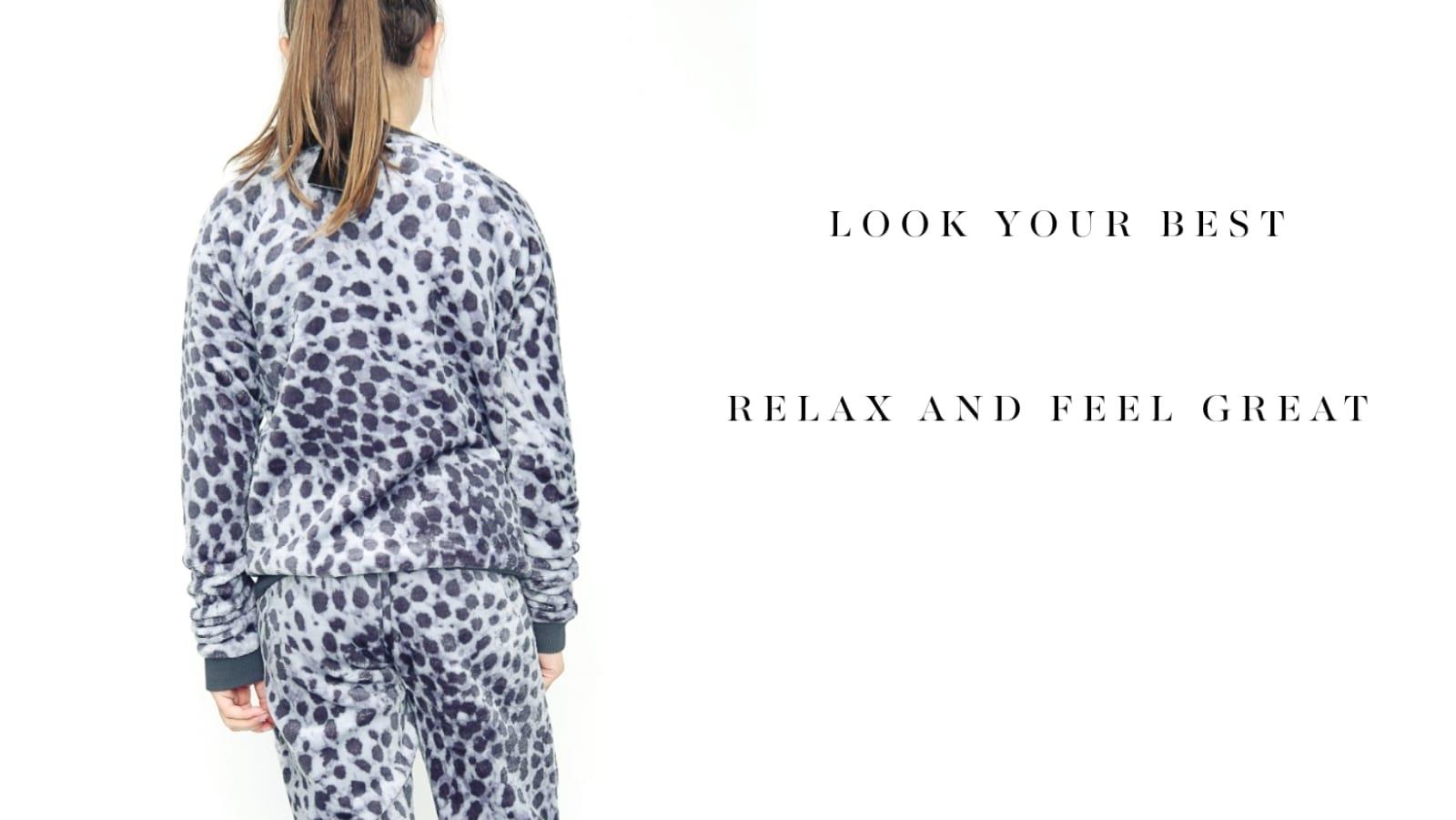 Kids Girls Boys Pyjamas Leopard PJs Soft Fleece 2 Piece Flannel Set Lounge Suit