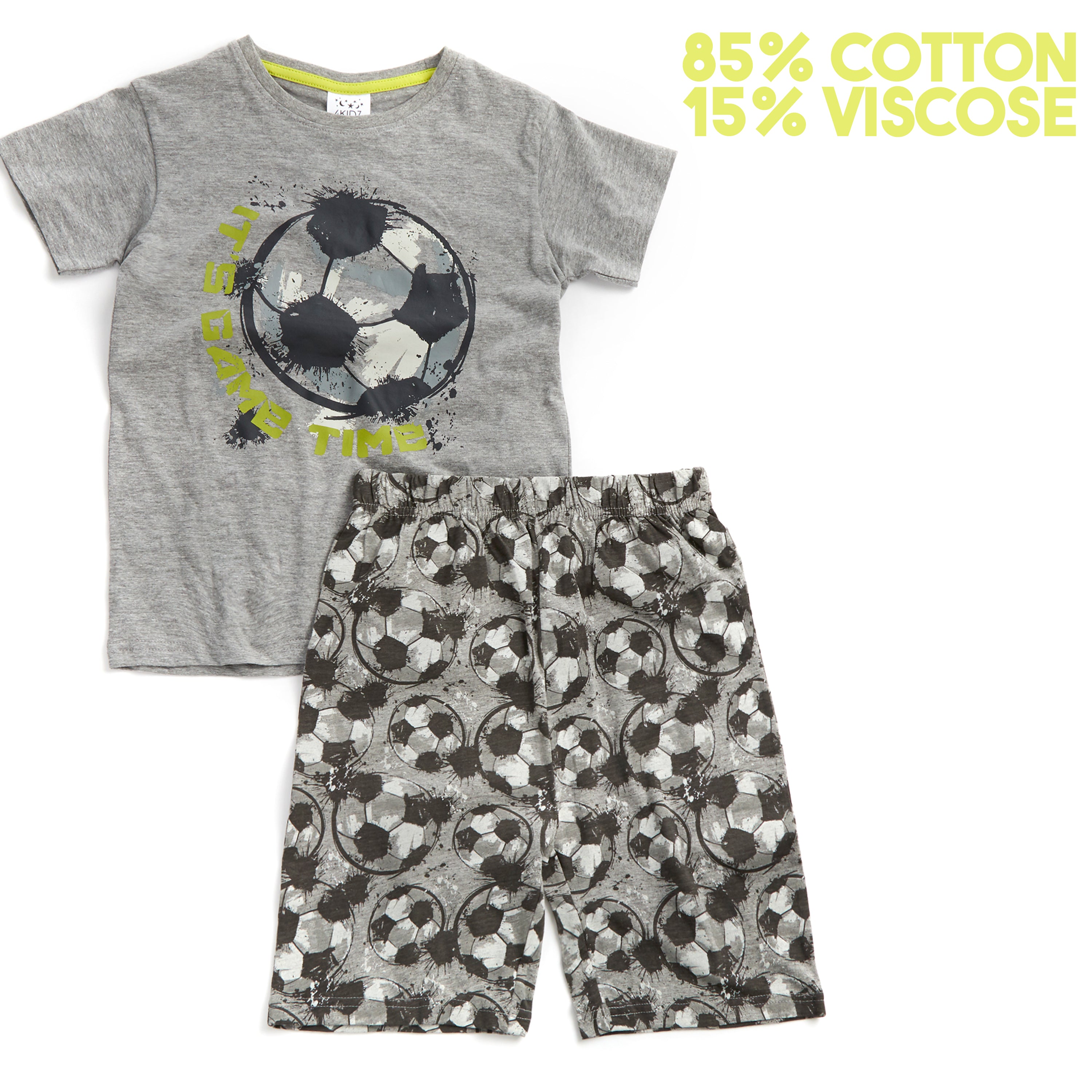 Kids Boys 2 Piece Pyjama Set Cotton Rich PJs Summer Pyjamas Jammies 2-13 Years