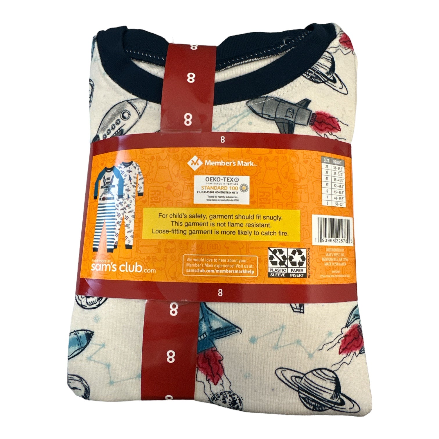 Member's Mark Boy's 4-Piece Long Sleeve & Pant Favorite Pajama Sets