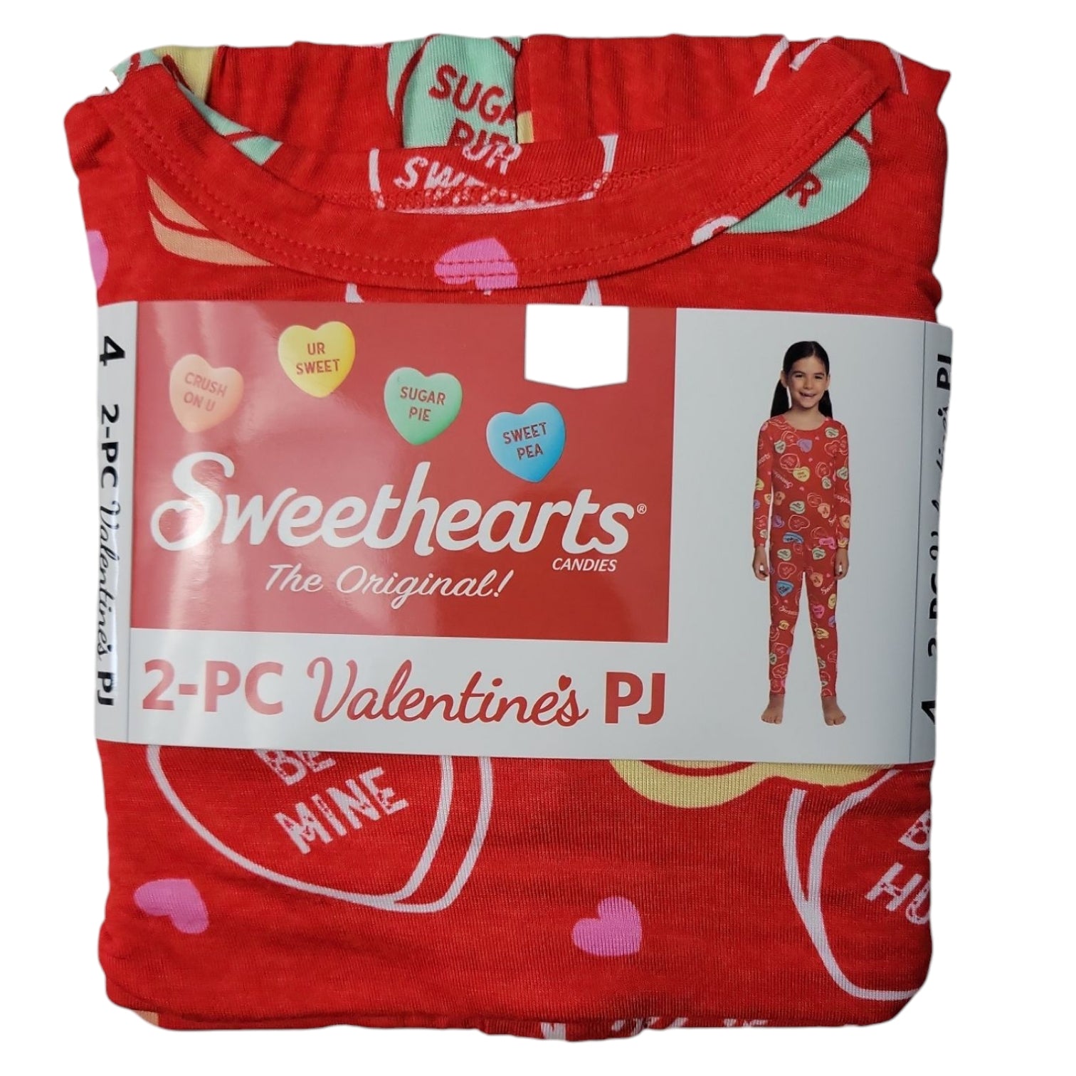 Character Kids 2-Piece Valentines Day Long Sleeve Pajama's
