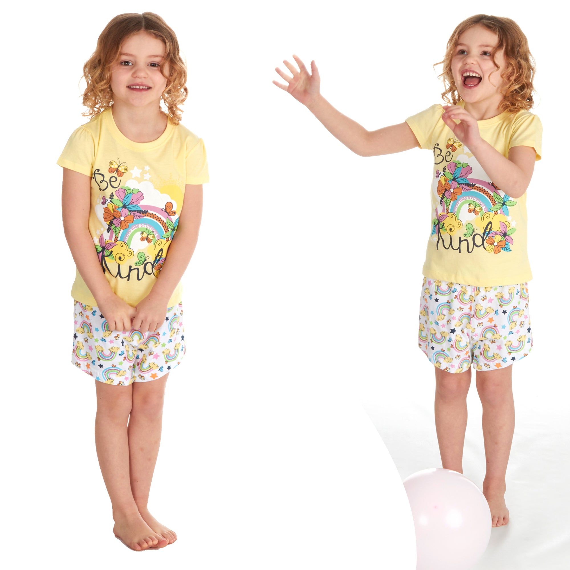 Kids Girls Pyjamas Short 100% Cotton 2-3 3-4 4-5 5-6 7-8 9-10 11-12 13 Years UK