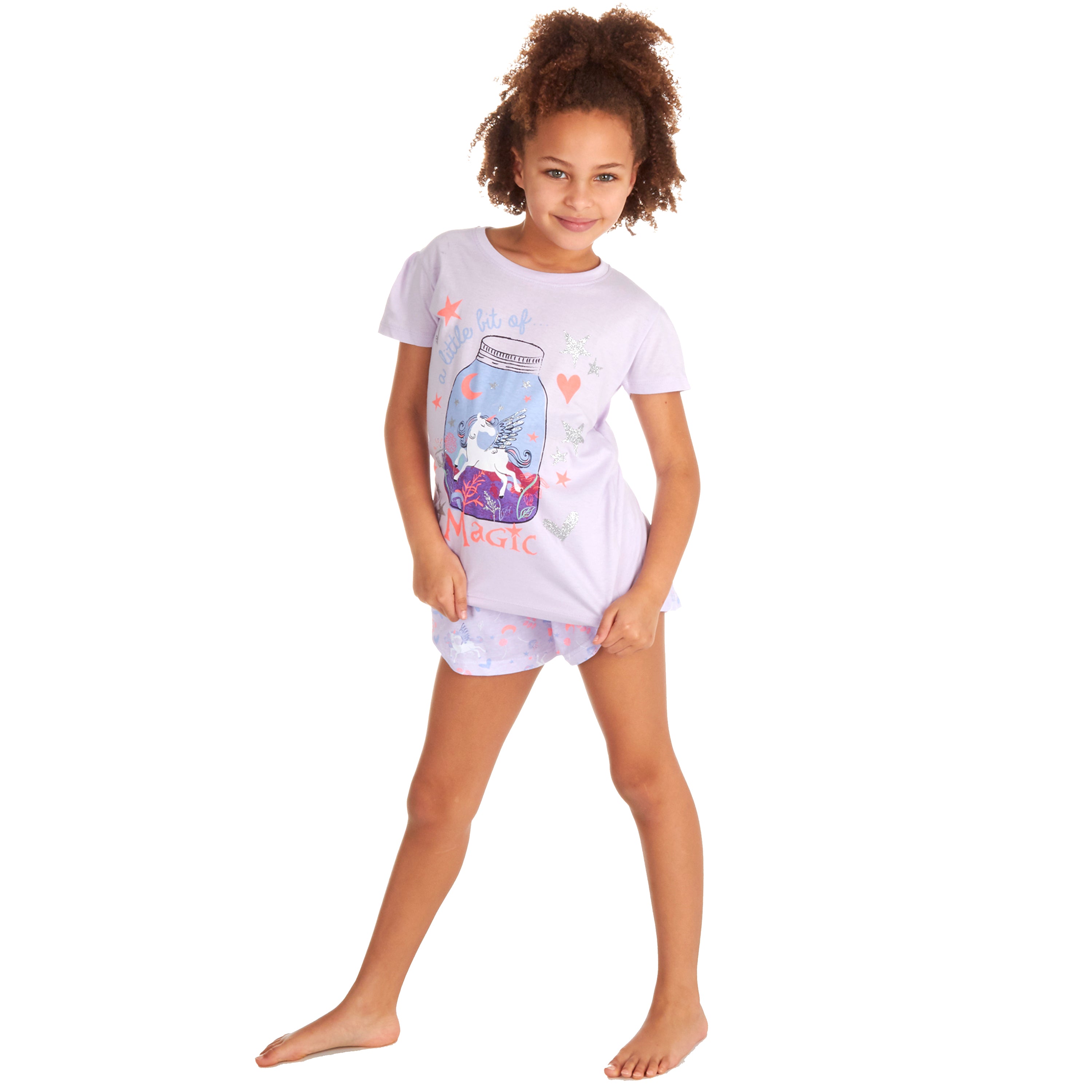 Kids Girls Pyjamas Short 100% Cotton 2-3 3-4 4-5 5-6 7-8 9-10 11-12 13 Years UK
