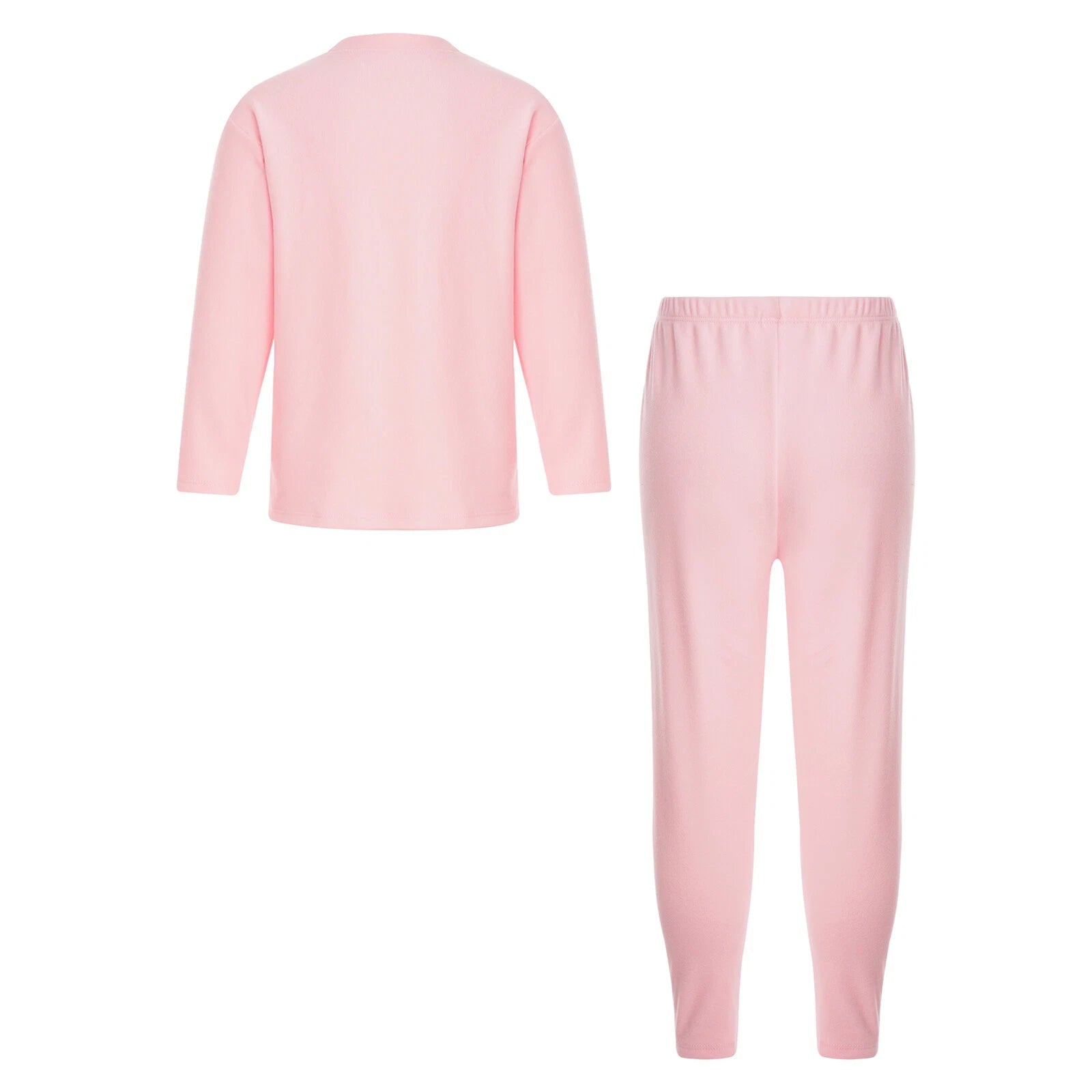 Kids Boys Girls Tees Elastic Top Pajamas Sleepwear Letter Print Set Thermal