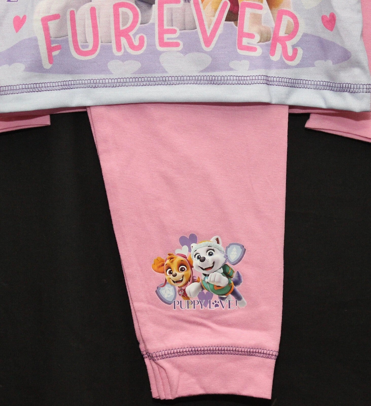 Girls PAW PATROL Pyjamas /Pink SKYE & EVEREST PJs Sizes 18 Months-5 Years