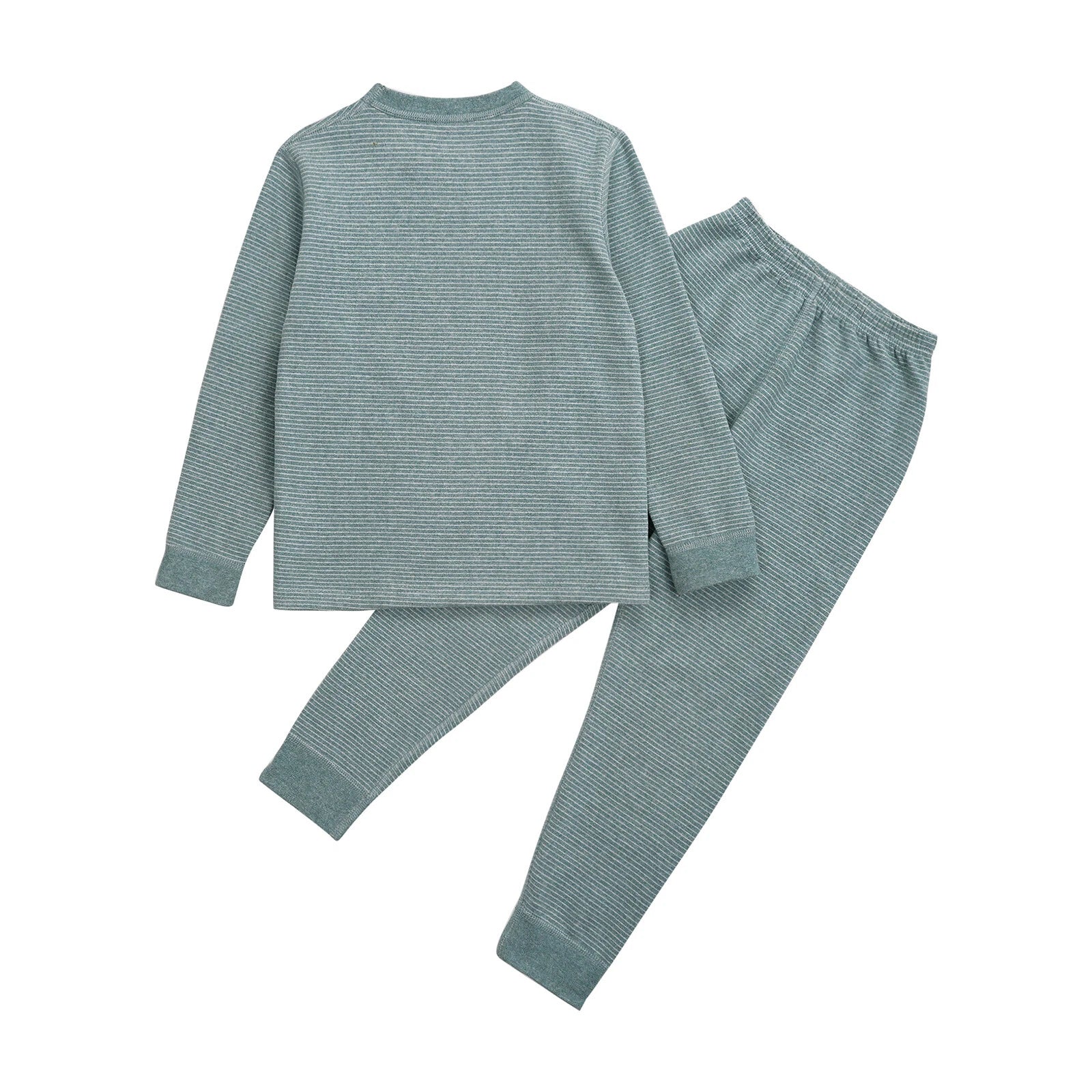 Kids Boys Girls Underwear T-shirt Pajama Set With Pants Nightwear Winter Tops