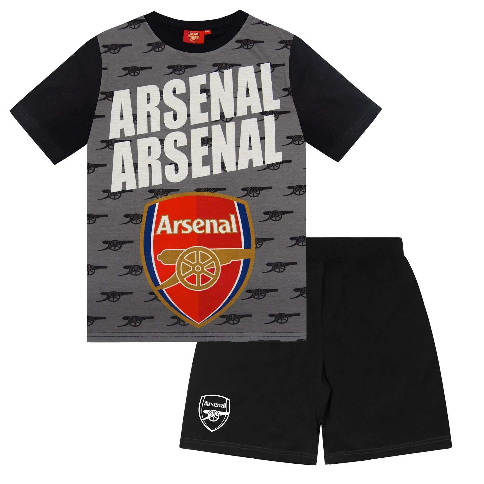 Arsenal FC Boys Pyjamas Short Toddler Kids OFFICIAL Football Gift