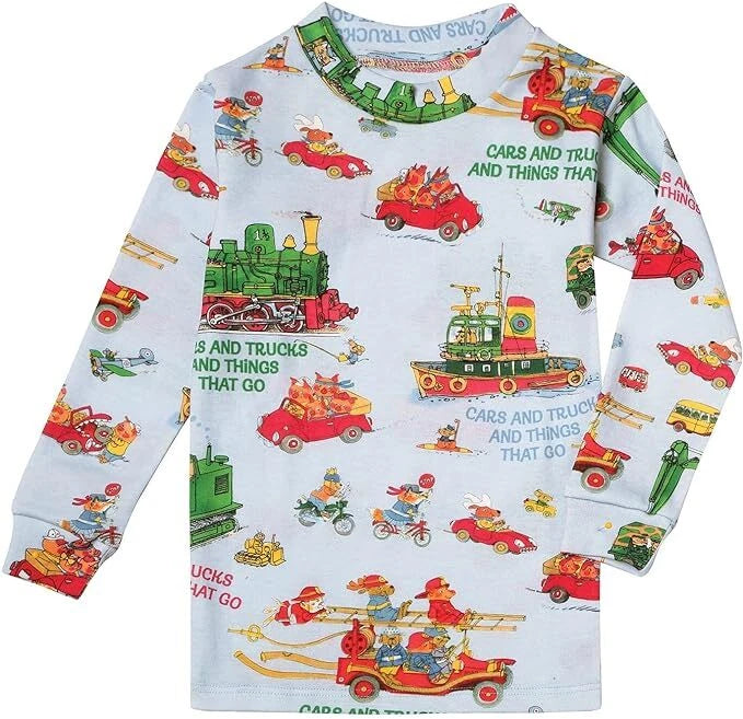 Boys CARS AND TRUCKS AND THINGS THAT GO PYJAMAS Pjs Set 2-6 Yrs