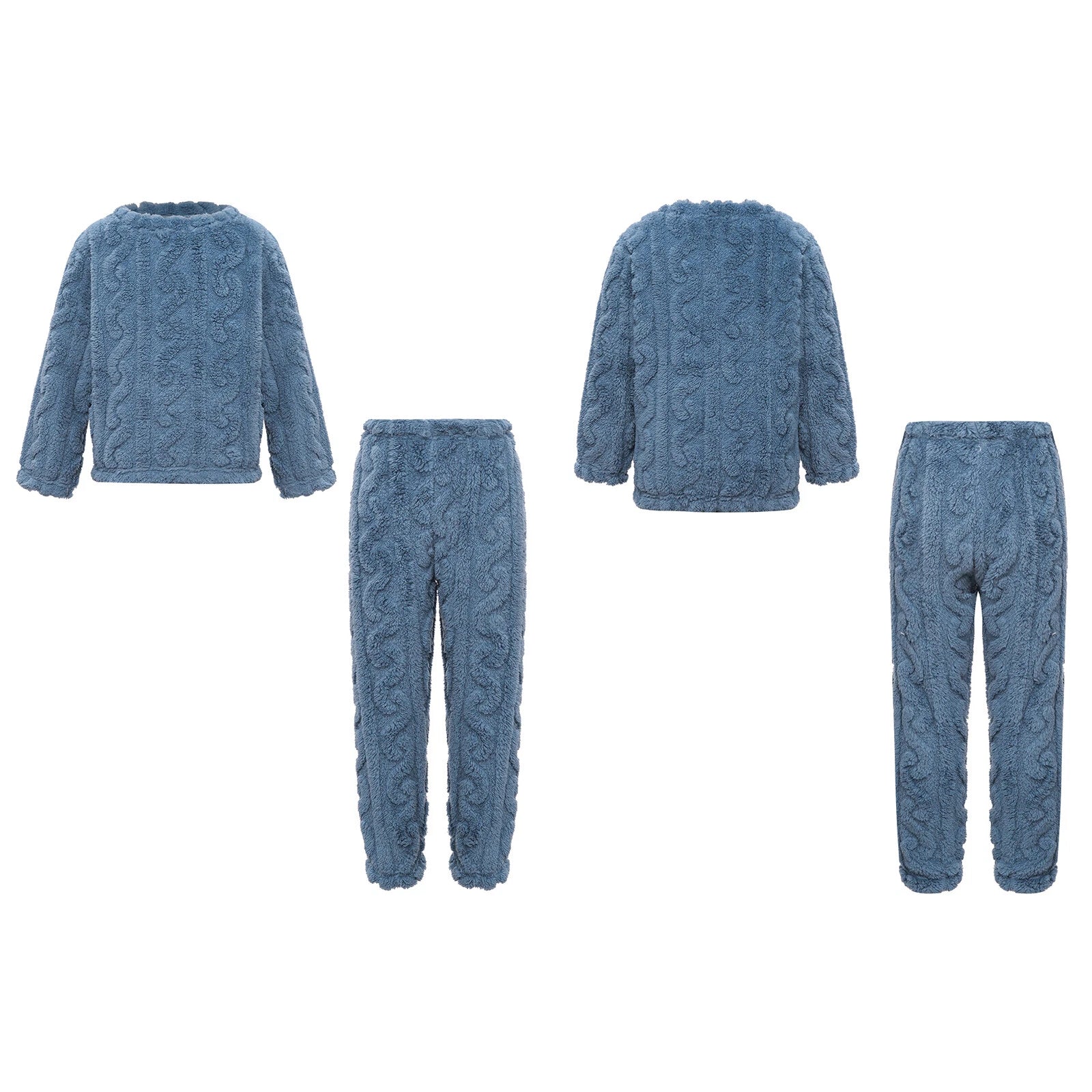 Kids Girls Set Boys Pajamas With Pants Outfits Indoor Winter Thermal Loungewear