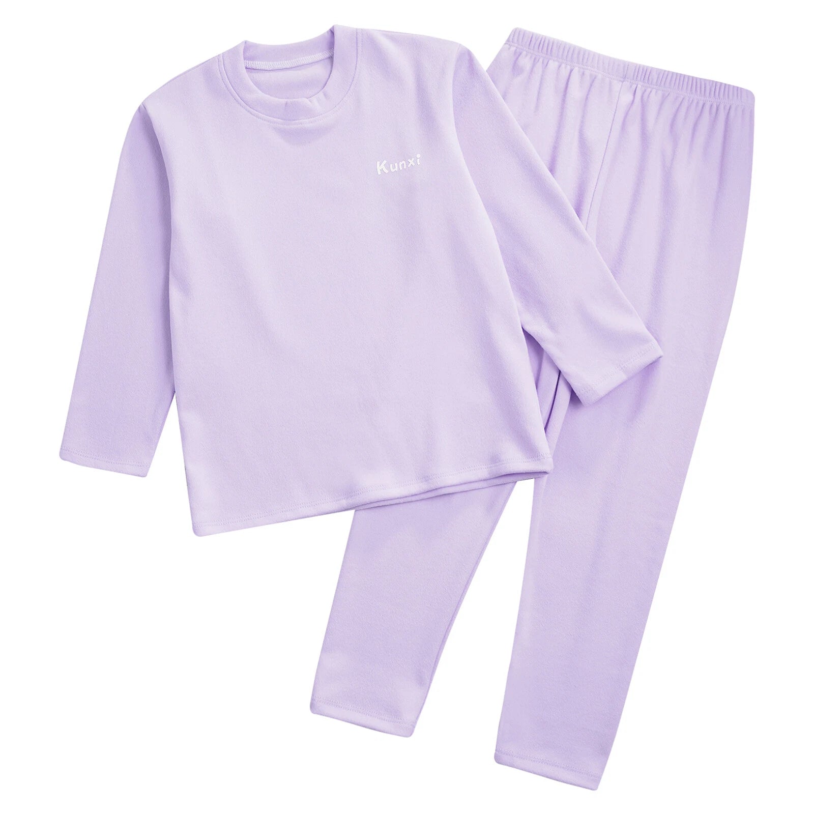 Kids Boys Girls Tees Elastic Top Pajamas Sleepwear Letter Print Set Thermal