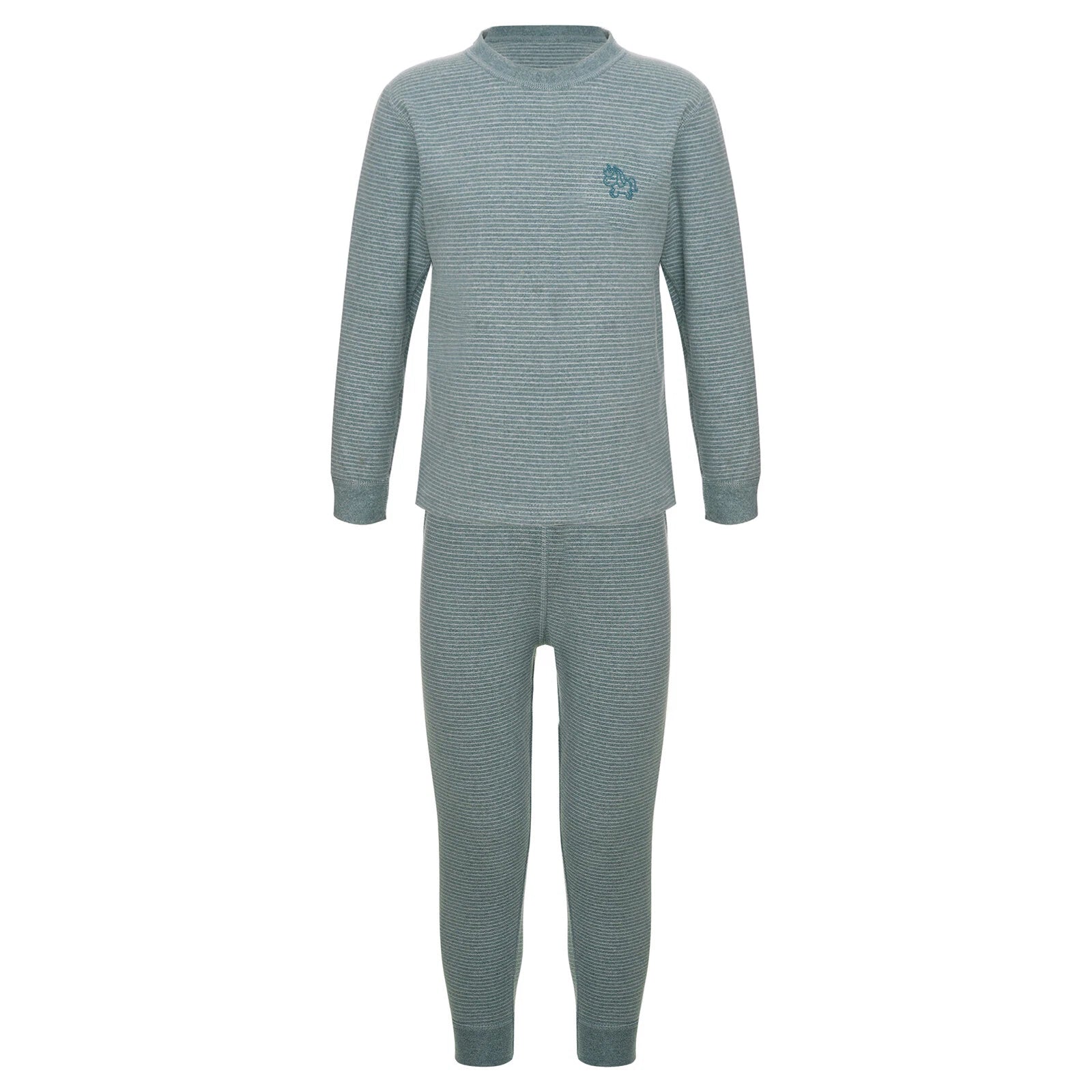 Kids Boys Girls Underwear T-shirt Pajama Set With Pants Nightwear Winter Tops