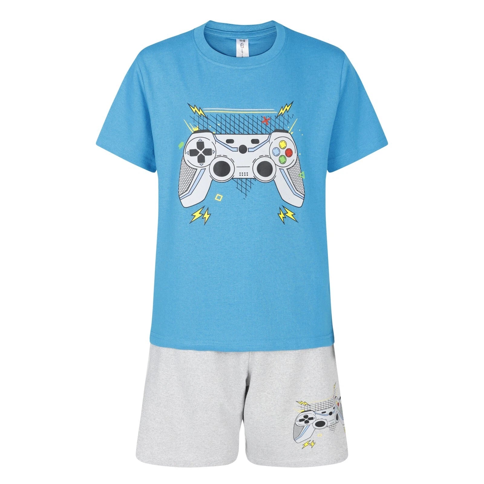 Boys Gamer Short Pyjama Set Kids Gaming Theme PJ Sets Nightwear 9 to 16 Years
