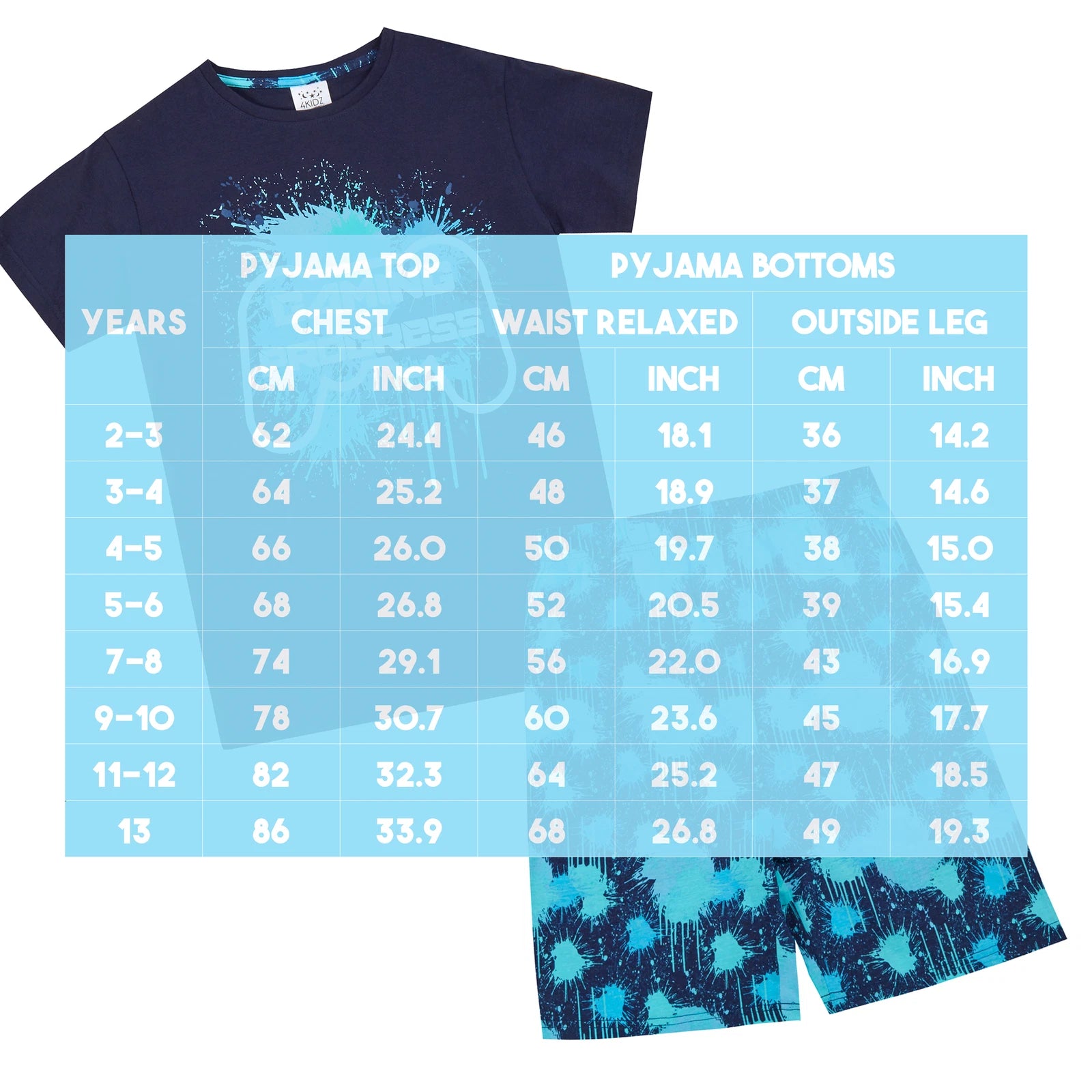 Kids Boys 2 Piece Pyjama Set Cotton Rich PJs Summer Pyjamas Jammies 2-13 Years