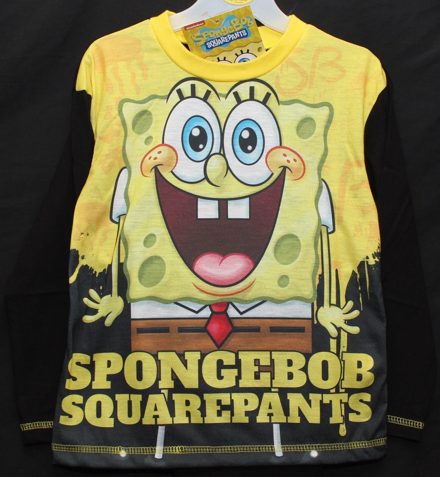 Boy's SPONGEBOB SQUAREPANTS Pyjamas / Long-Sleeved PJs - Sizes 4-10 Years