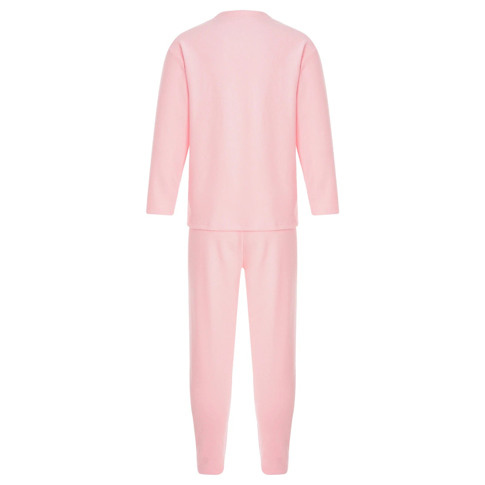 Kids Boys Girls Tees Elastic Top Pajamas Sleepwear Letter Print Set Thermal