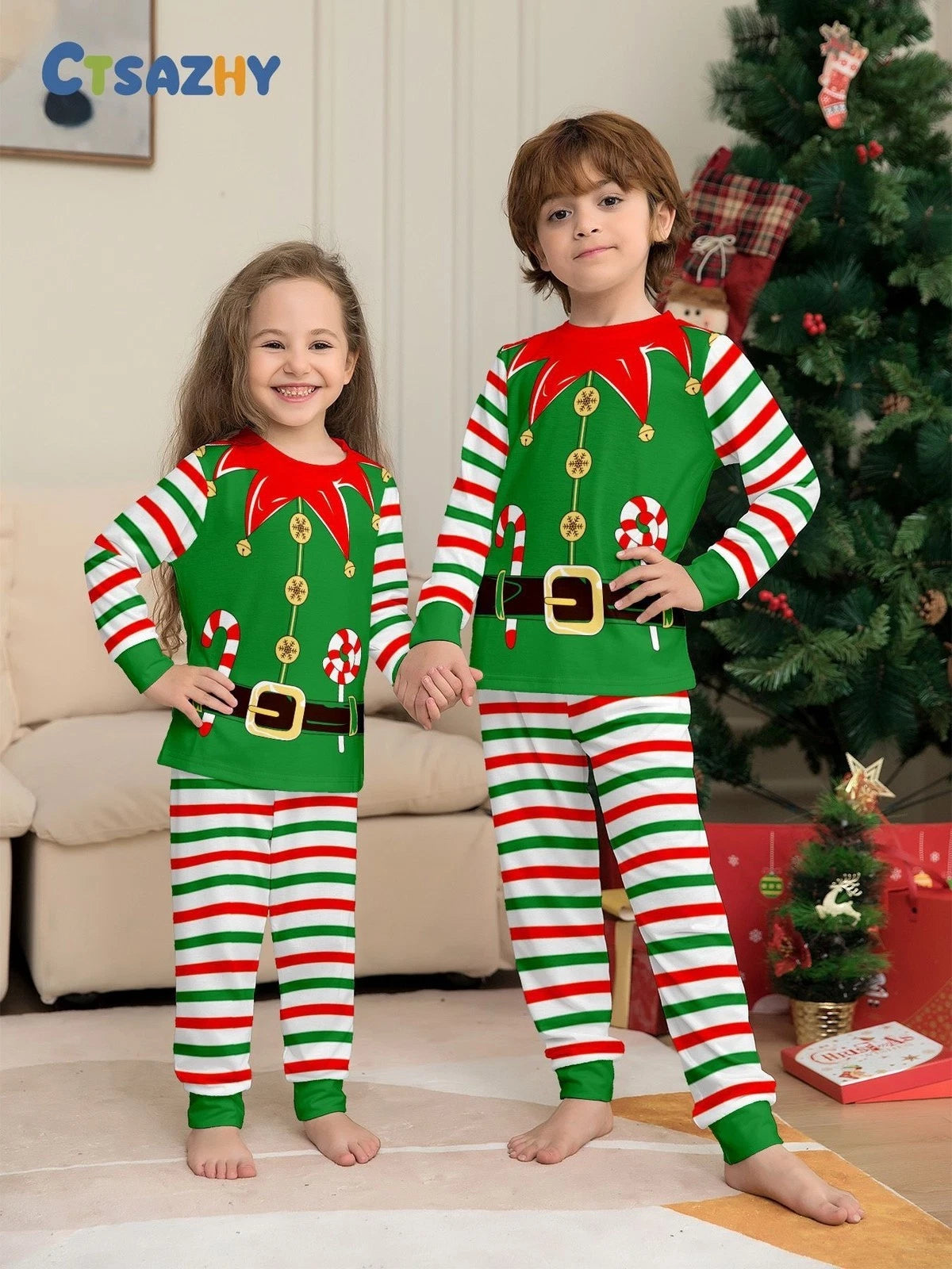 Kids Adults Christmas Family Matching Pyjamas Snowman Pajamas Nightwear PJs Sets