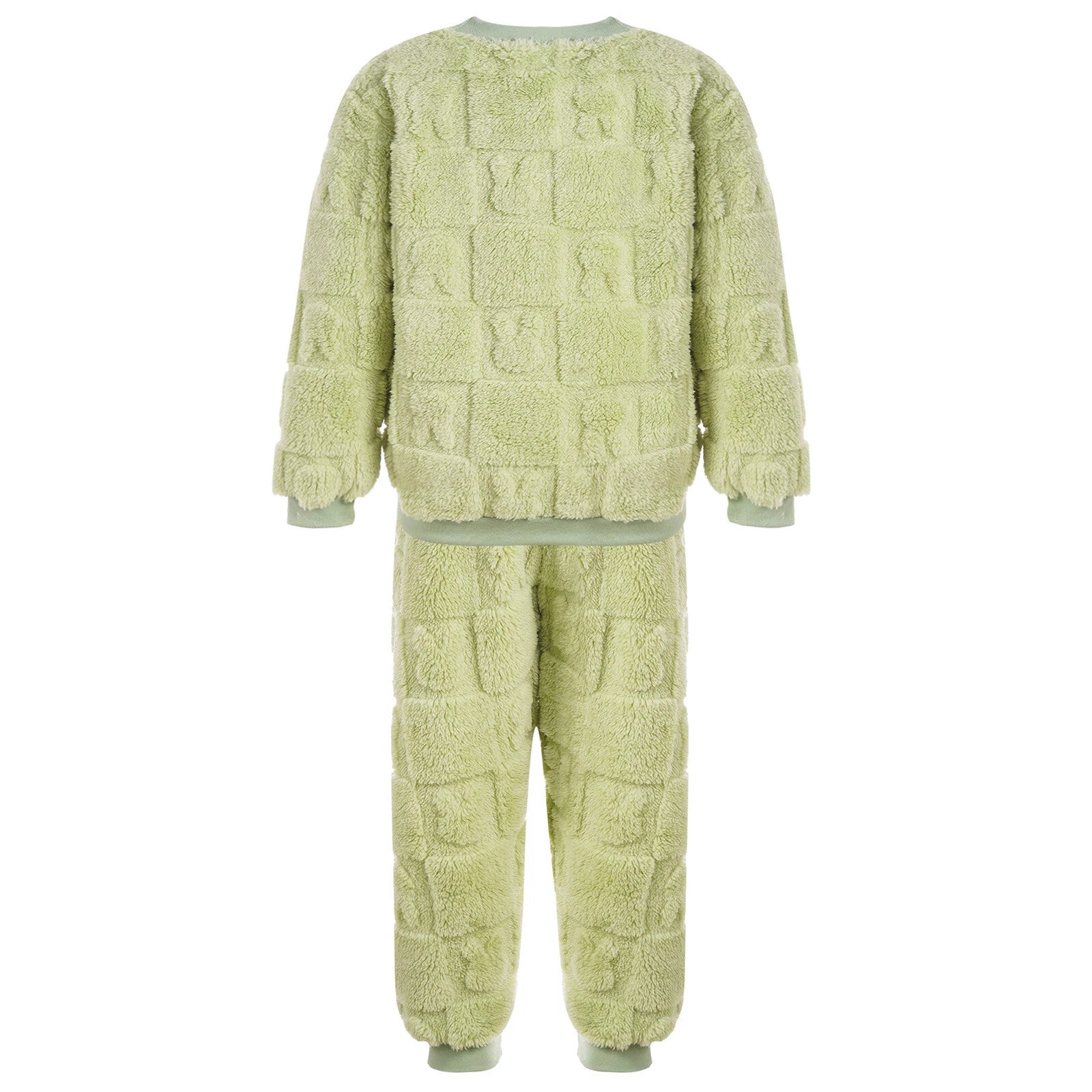 Kids Girls Loungewear Casual Pajamas Set 2Pcs Outfits Winter Homewear Plush