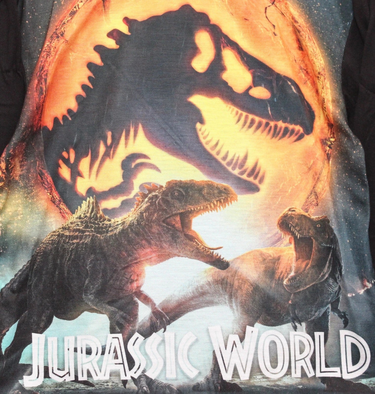 JURASSIC WORLD Boy's Pyjamas / Long-Sleeved DINOSAUR PJs - Sizes 4-10 Years