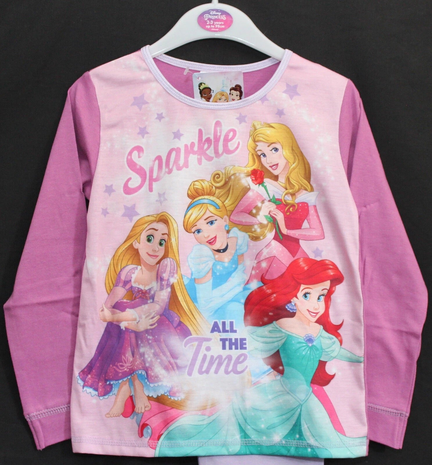 Girl's DISNEY PRINCESS Pyjamas / PJs in a Choice of 3 Styles - 18 months-5 years
