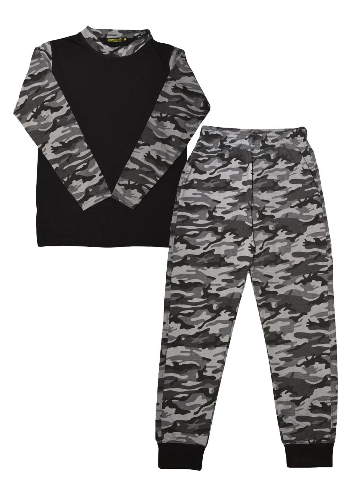 Kids Girls Boys PJs Plain Colour NIGHTWEAR Night Pyjamas Set Sleeping Suit 5-13