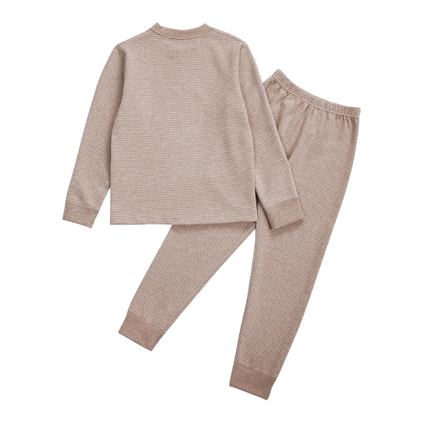 Kids Boys Girls Underwear T-shirt Pajama Set With Pants Nightwear Winter Tops