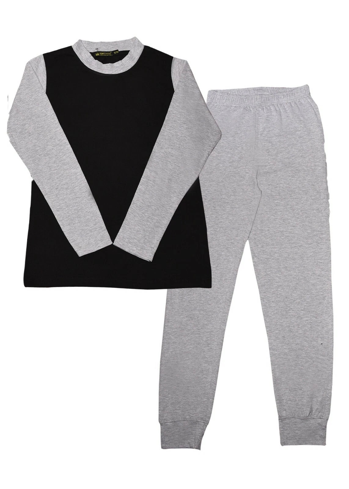 Kids Girls Boys PJs Plain Colour NIGHTWEAR Night Pyjamas Set Sleeping Suit 5-13