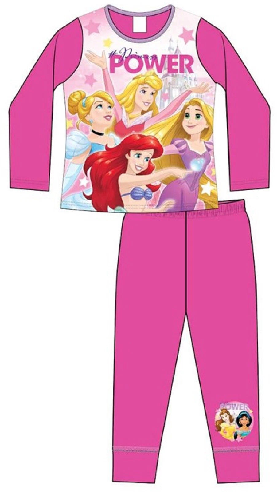 DISNEY PRINCESS Girls Pyjamas /Princess PJs in a Choice of 3 Styles 4-10 years