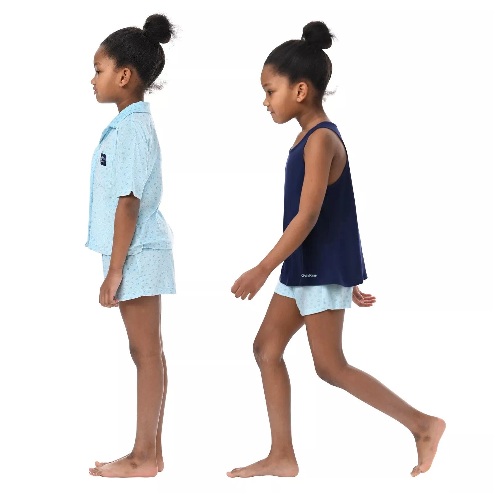 Calvin Klein Ck Youth 3 Piece Sleepwear Pajama SET Blue Green Pink BOY GIRLS NEW