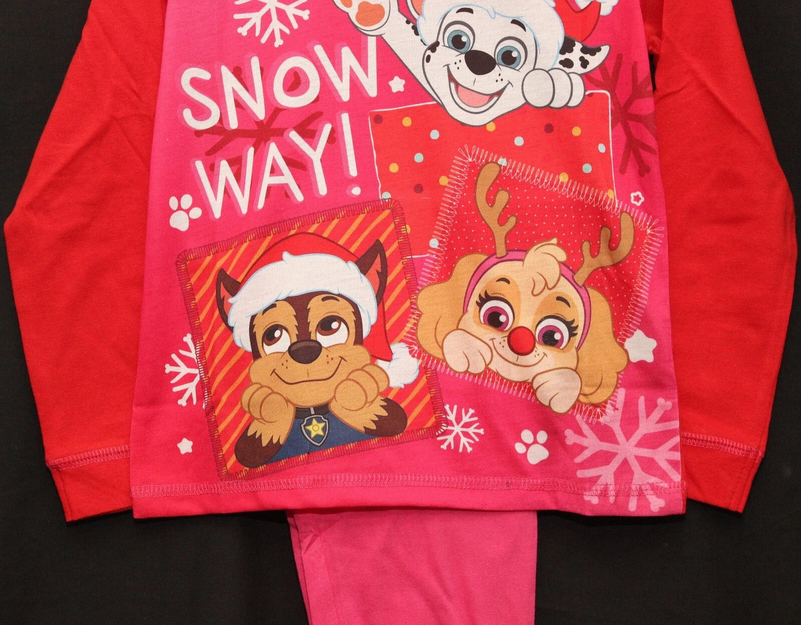 Girls PAW PATROL Pyjamas /Pink SKYE & EVEREST PJs Sizes 18 Months-5 Years
