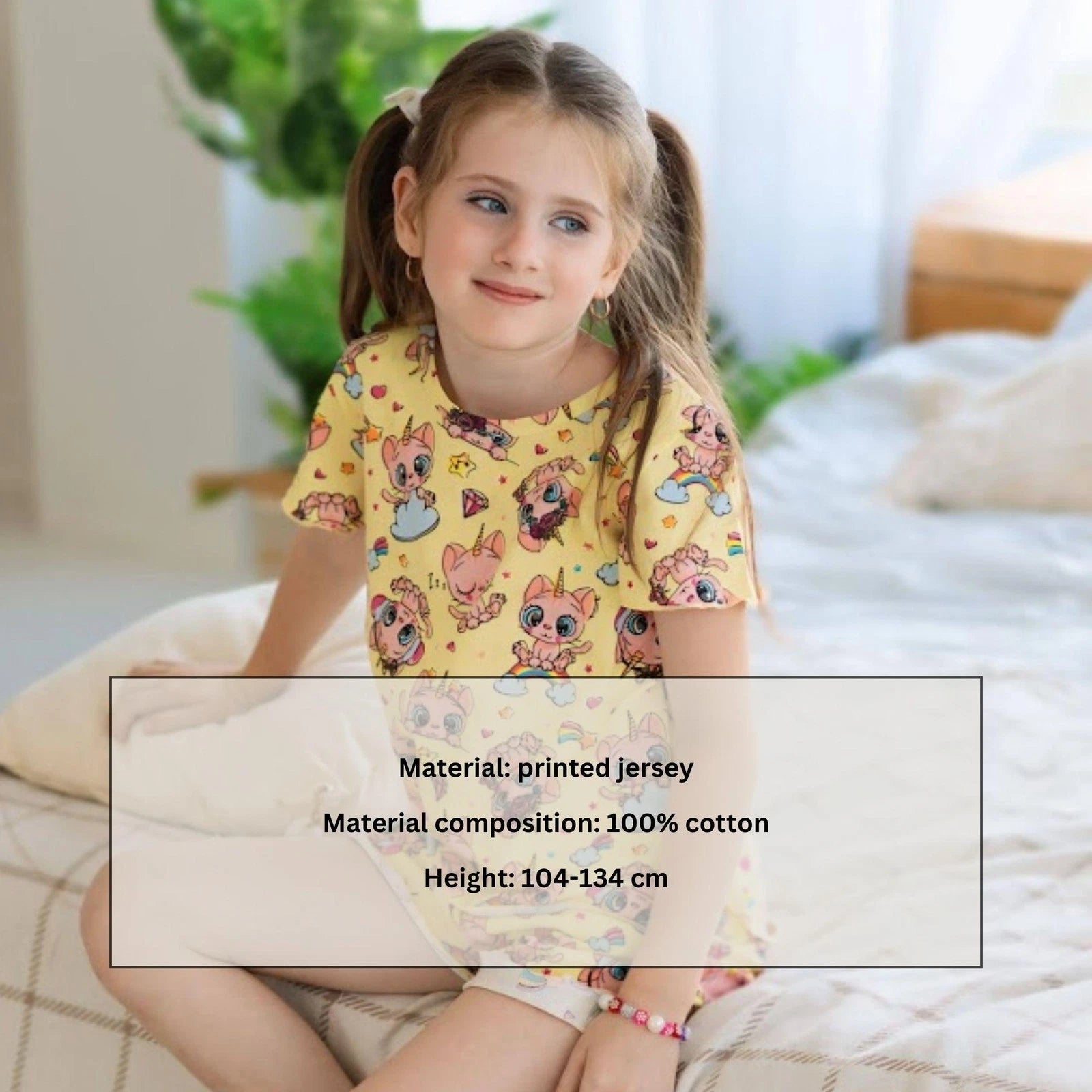 Girls' Stylish Pajama Set – Comfortable & Bright Print, Summer,  Nosi svoe 63...