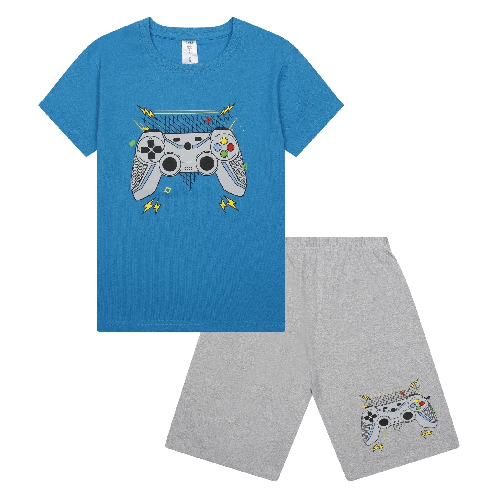 Boys Gamer Short Pyjama Set Kids Gaming Theme PJ Sets Nightwear 9 to 16 Years