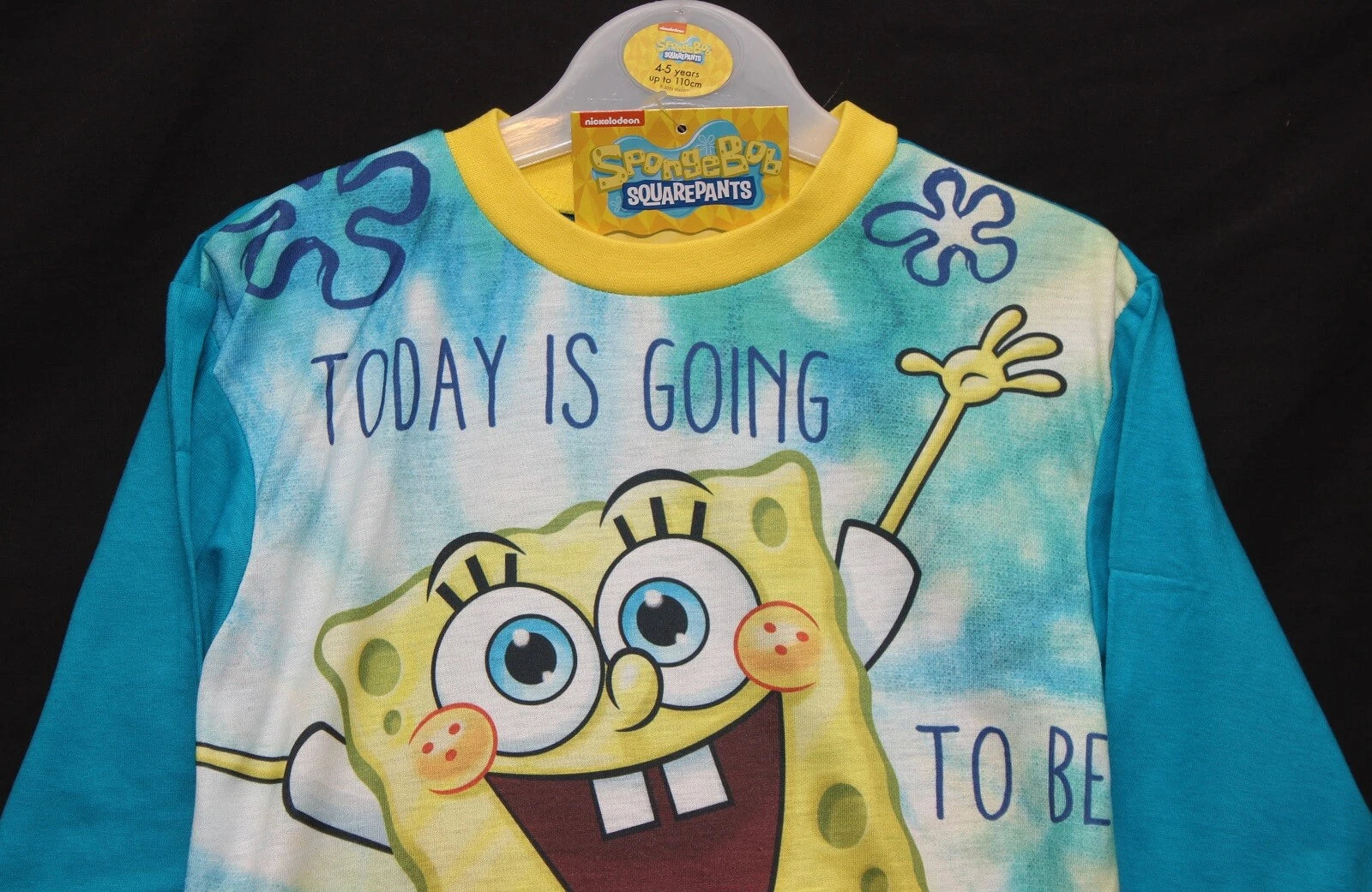 Boy's SPONGEBOB SQUAREPANTS Pyjamas / Long-Sleeved PJs - Sizes 4-10 Years