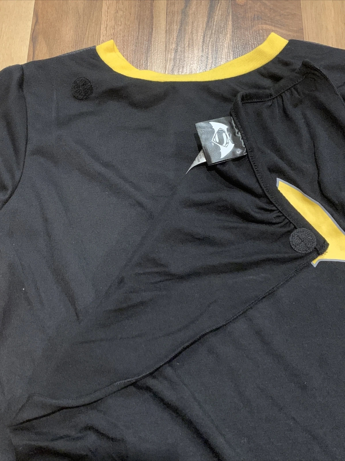 DC Comics Batman (Sz 7) Boys Character 3pc (Shirt, Pant, Cape) PJ Pajama Set