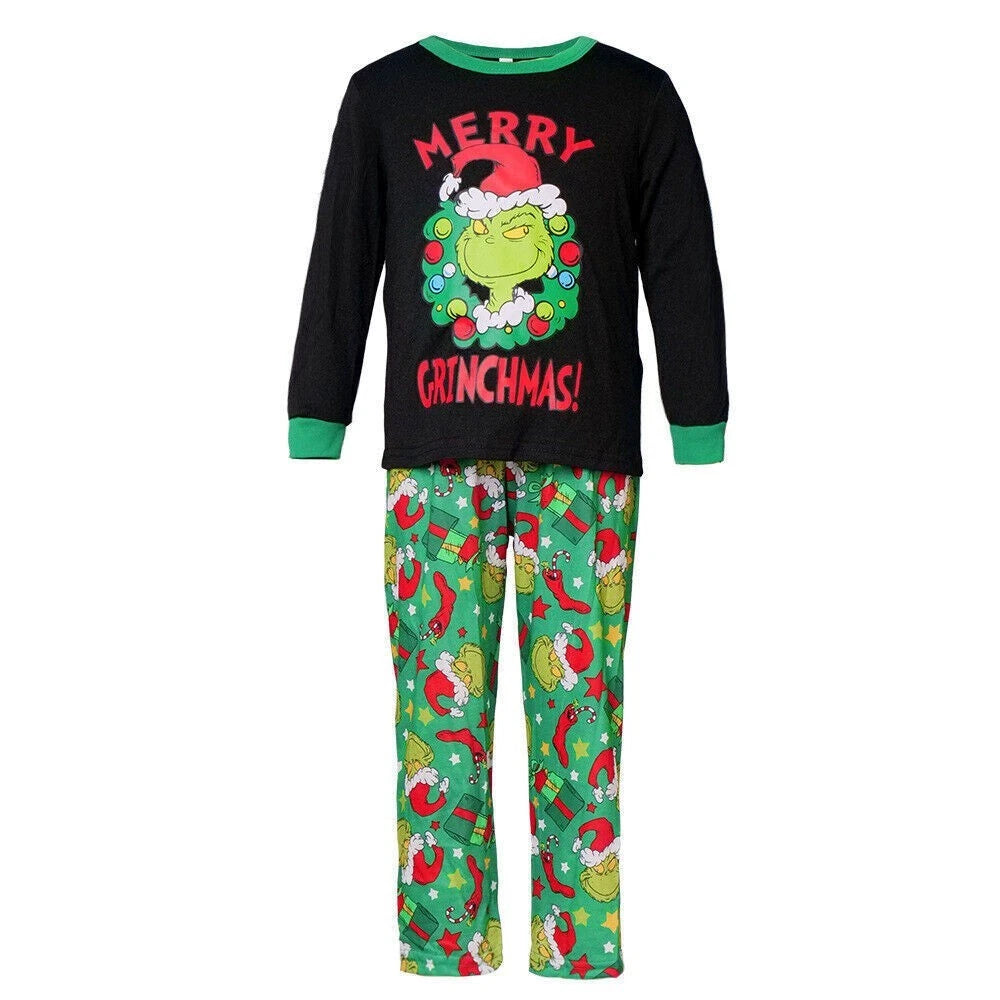 Family Matching Christmas Pyjamas Adult Kids Xmas Nightwear Pajamas Pjs Set Uk