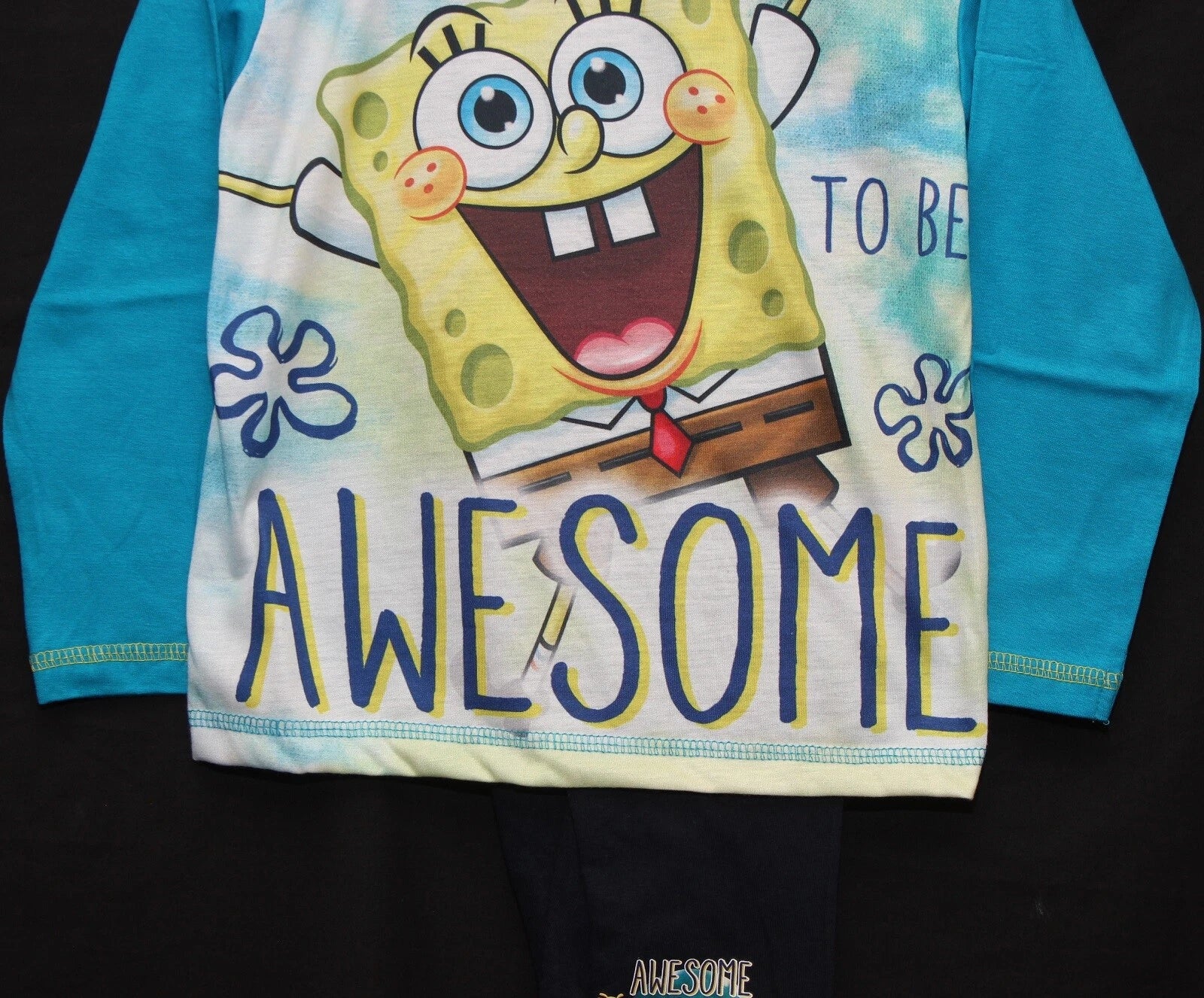 Boy's SPONGEBOB SQUAREPANTS Pyjamas / Long-Sleeved PJs - Sizes 4-10 Years