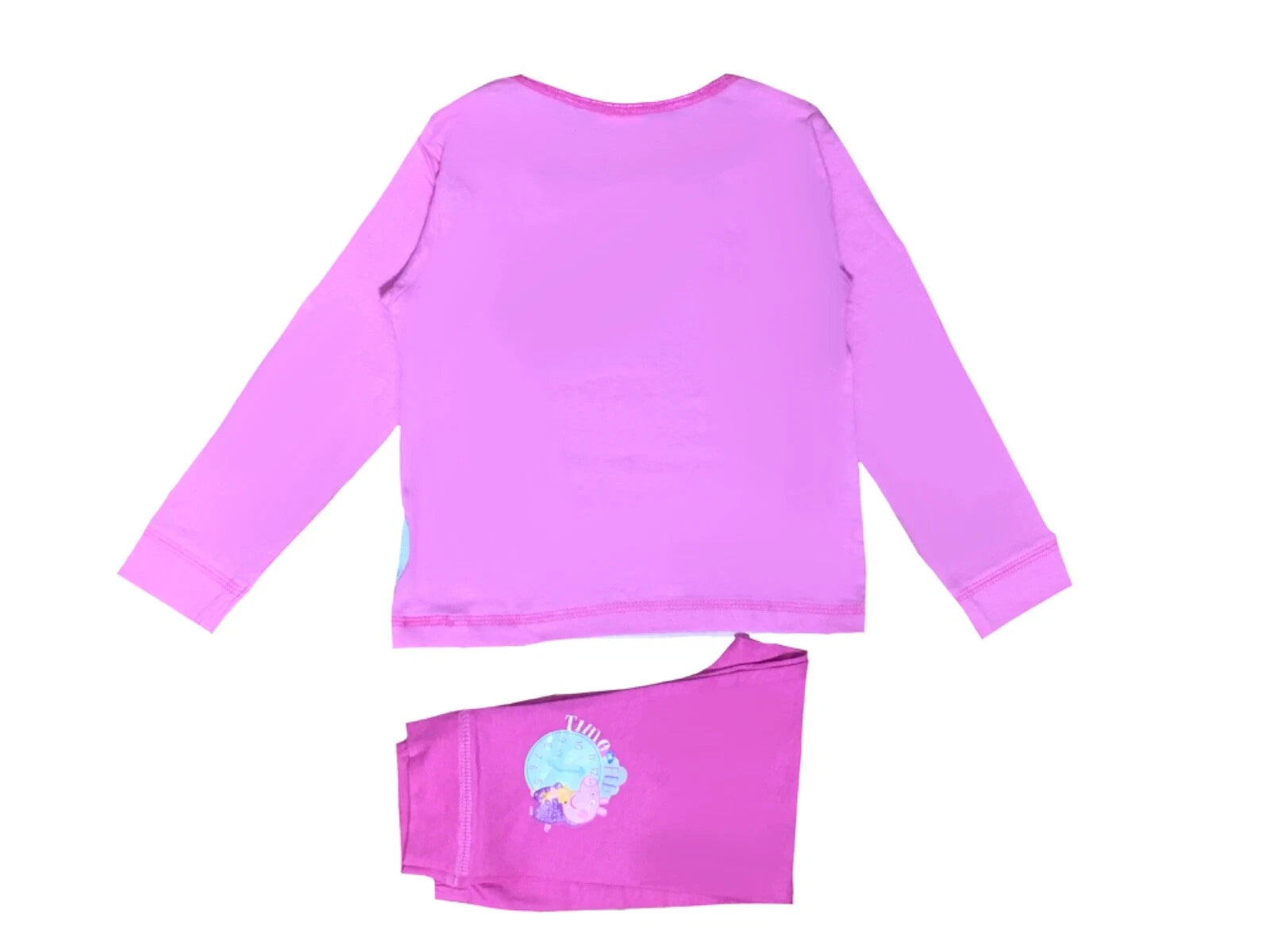 Girls Peppa Pig Toddler / Younger Pyjama Set Pink Size 18m- 5 Years Long Sleeved
