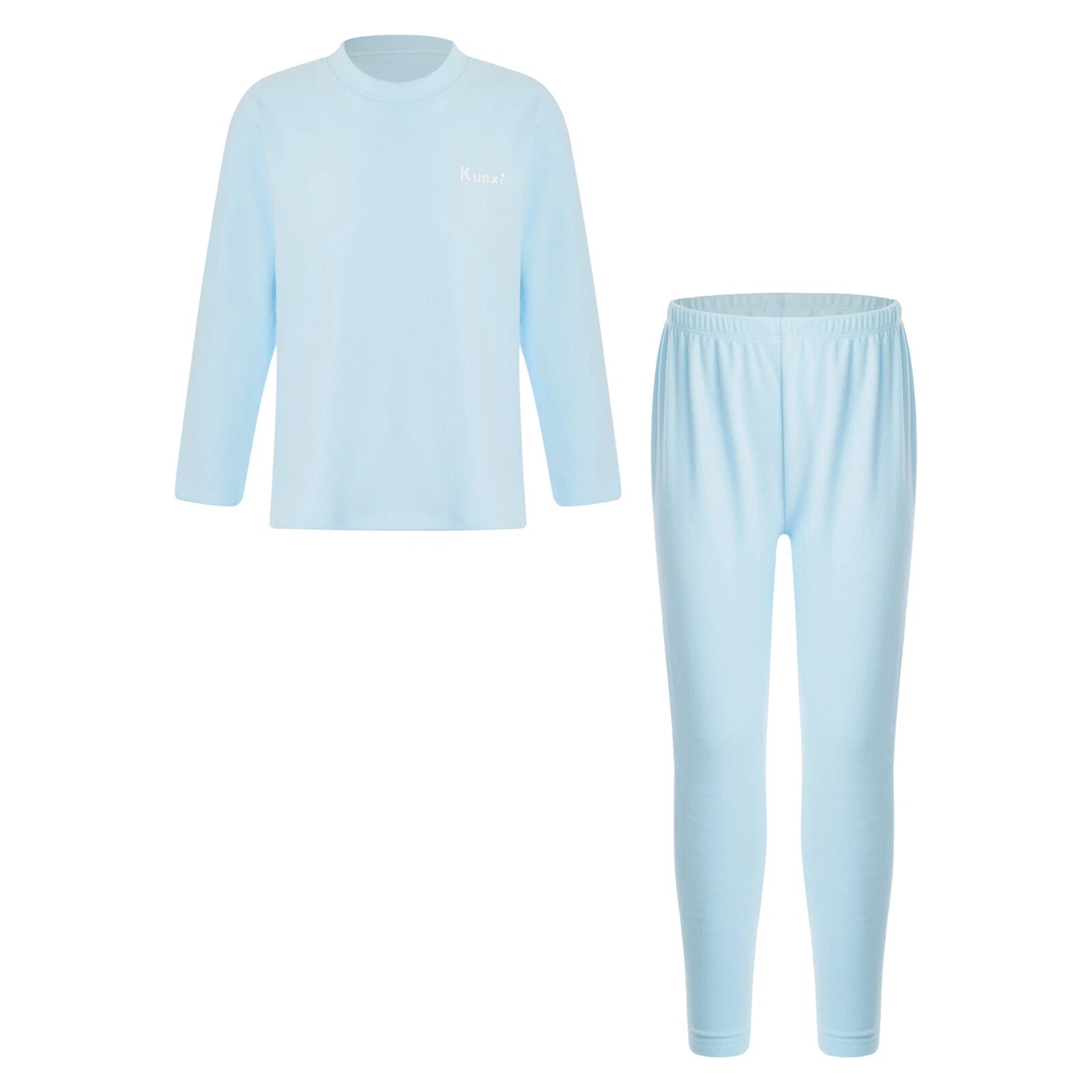 Kids Boys Girls Tees Elastic Top Pajamas Sleepwear Letter Print Set Thermal