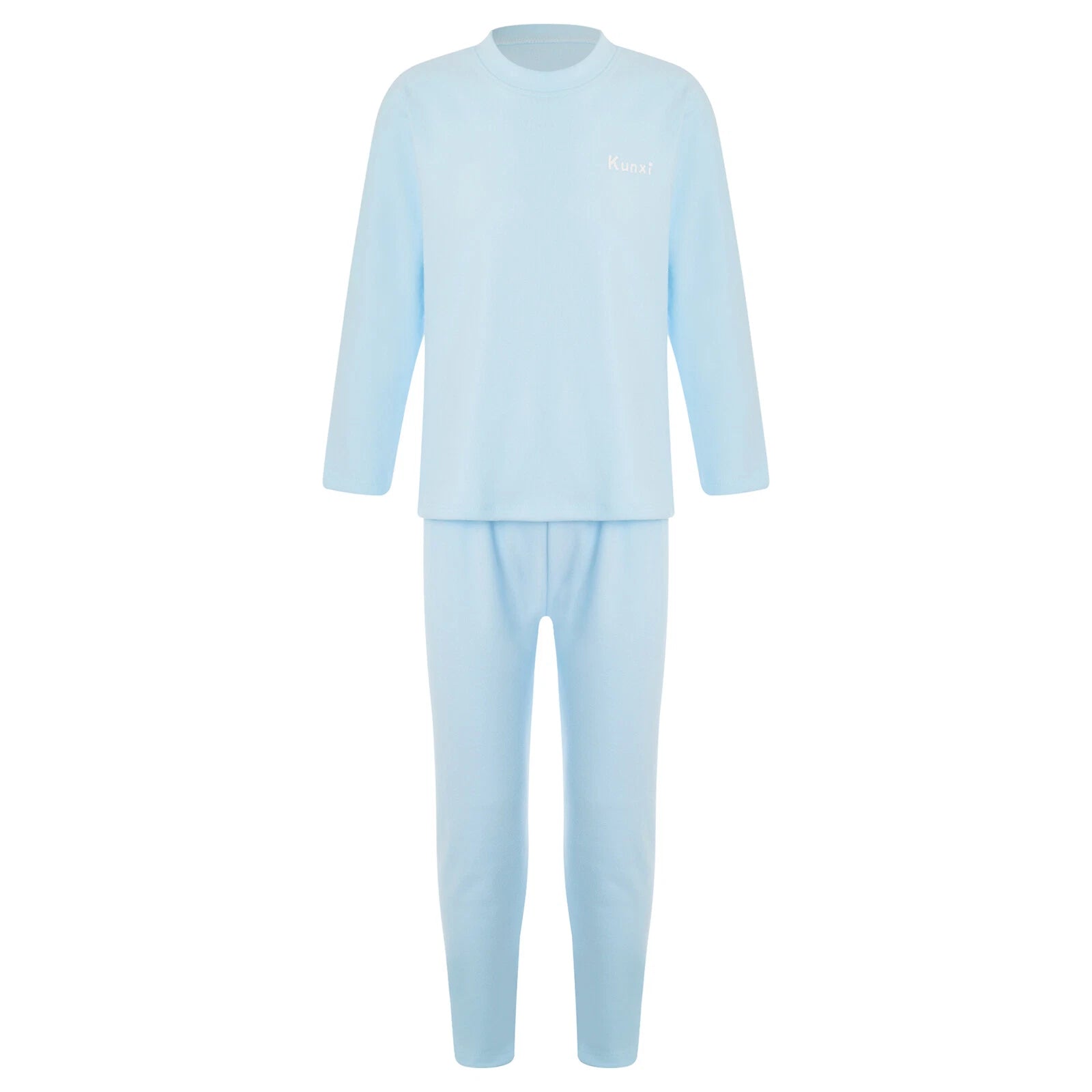 Kids Boys Girls Tees Elastic Top Pajamas Sleepwear Letter Print Set Thermal