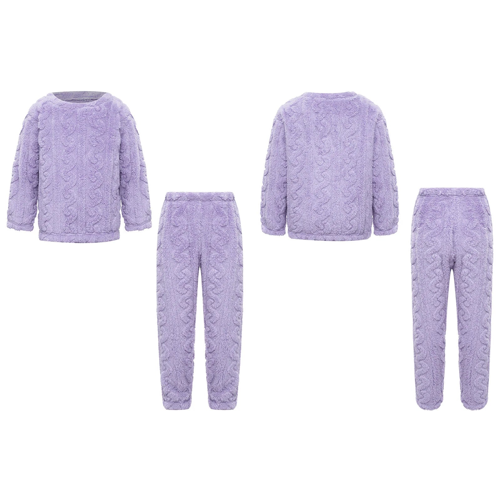 Kids Girls Set Boys Pajamas With Pants Outfits Indoor Winter Thermal Loungewear