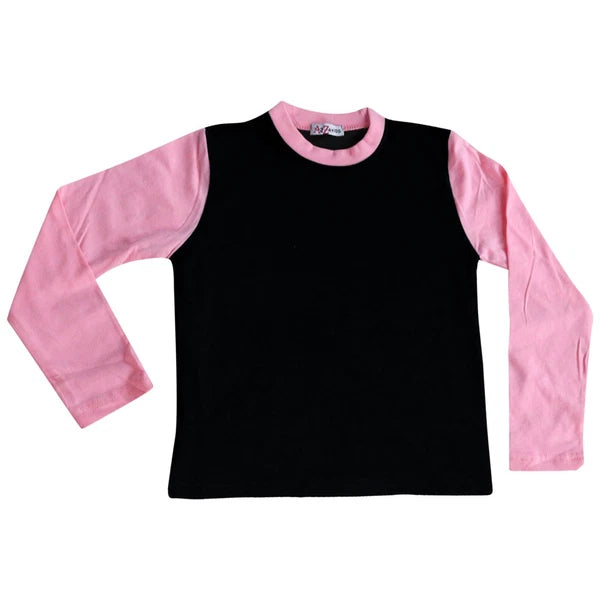 Kids Boys Girls Contrast Color Pjs Plain Stylish Pyjamas Set New Age 2-13 Years