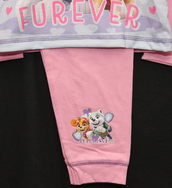 Girls PAW PATROL Pyjamas /Pink SKYE & EVEREST PJs Sizes 18 Months-5 Years
