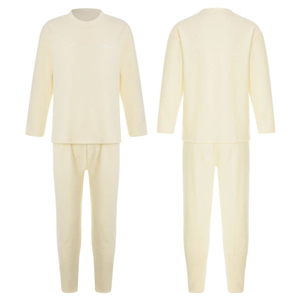 Kids Boys Girls Tees Elastic Top Pajamas Sleepwear Letter Print Set Thermal