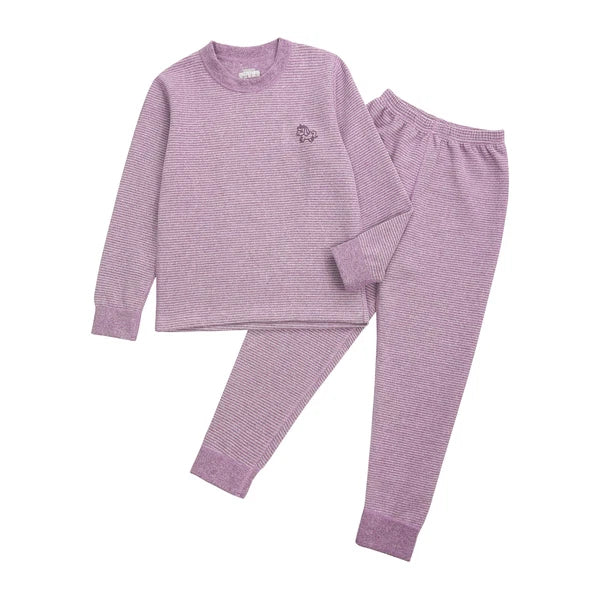 Kids Boys Girls Underwear T-shirt Pajama Set With Pants Nightwear Winter Tops