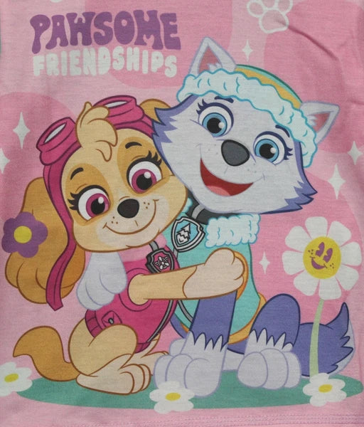 Girls PAW PATROL Pyjamas /Pink SKYE & EVEREST PJs Sizes 18 Months-5 Years